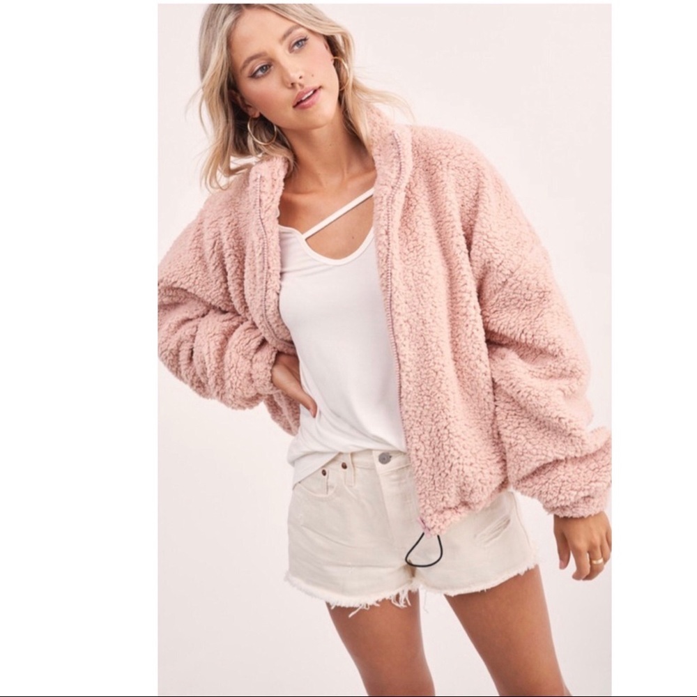 🐻 Oversized Teddy Zip Up Jacket 🐻